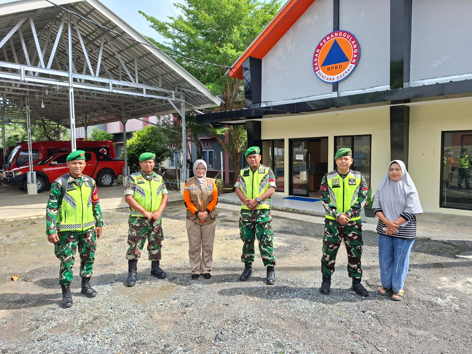 Kodim 0421 Lampung Selatan Lakukan Kunjungan Rutin ke BPBD
